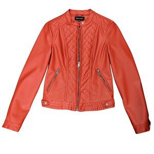 Women's New Look Red Faux Leather Jacket